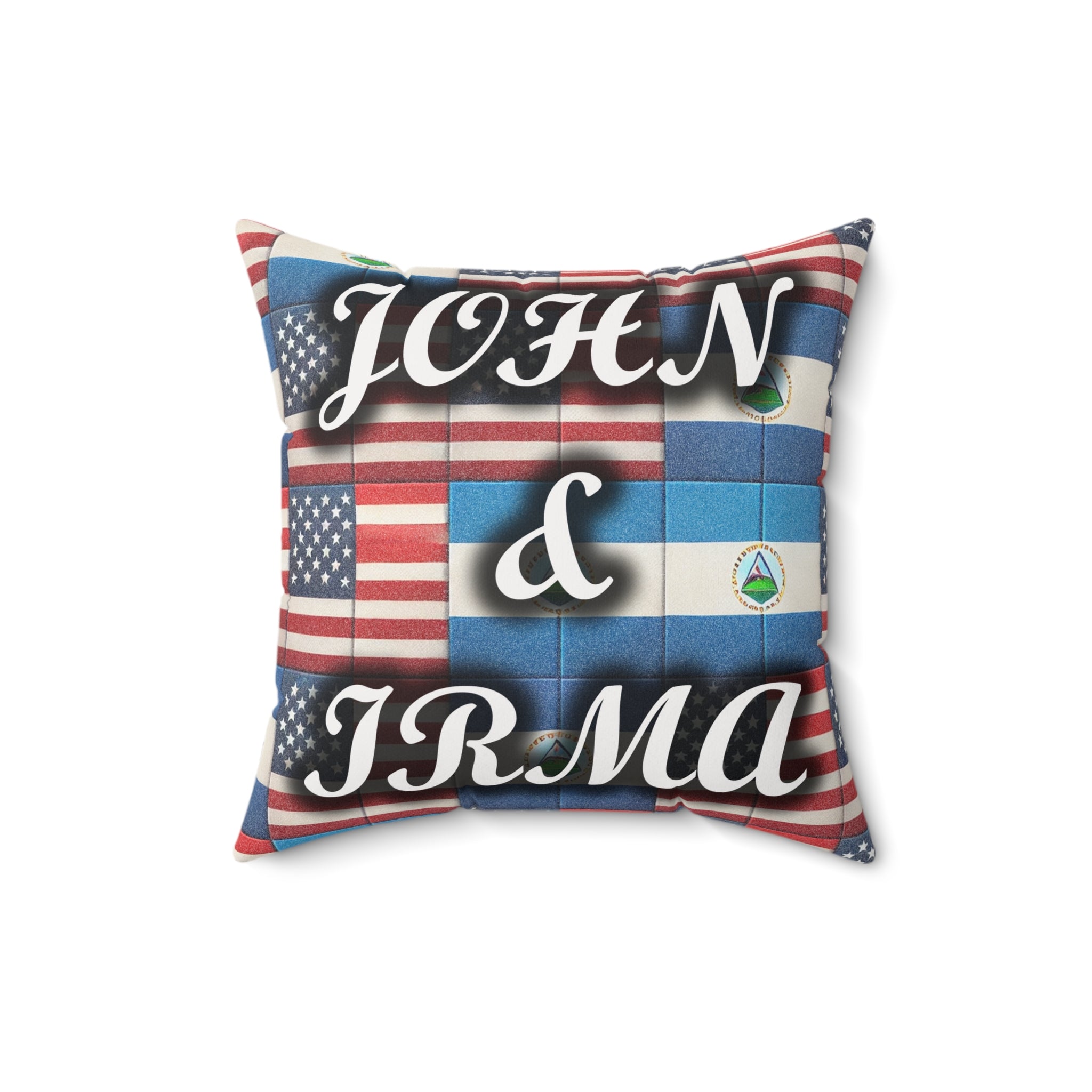 "Your World Life" Patriotic Couples Pillow | Personalized (Custom) Home Decor
